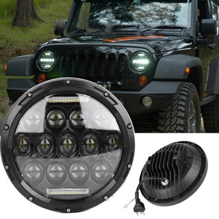 HJ001 1Pcs 7in 300W 6000K LED ไฟหน้ารถสำหรับ Wrangler Jeep