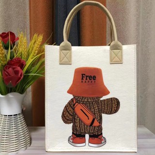 23 new super cute cartoon tote bag / student tutorial bag / commuter tote bag with hand gift