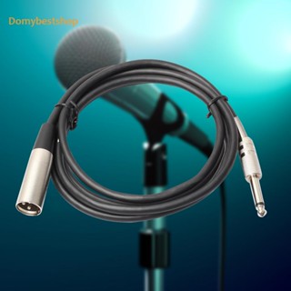 [Domybestshop.th] Xlr 3-Pin Male to 1/4in Mono Plug สายเคเบิ้ลไมโครโฟน #