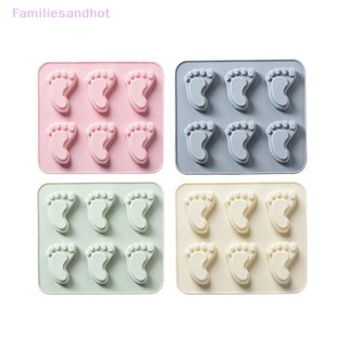 Familiesandhot&gt; 1 ชิ้น เด็ก ฟุต ซิลิโคน แม่พิมพ์ DIY ช็อคโกแลต ขนม คุกกี้ เค้ก เครื่องมือตกแต่ง ทําความสะอาดง่าย ครัว อบขนม เครื่องมืออบได้ดี