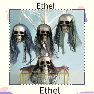 Ethel1 พร็อพหัวกะโหลก สําหรับแขวนตกแต่งปาร์ตี้ฮาโลวีน