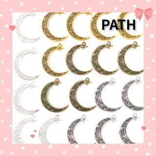 Path จี้เงิน รูปดวงจันทร์ สไตล์ทิเบตโบราณ คละสี สําหรับทําเครื่องประดับ สร้อยข้อมือ