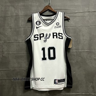 【Swingman】San Antonio Spurs #10 เสื้อกีฬาแขนสั้น ลายทีม Jeremy Sochan White Jersey 2022-23 Association Edition