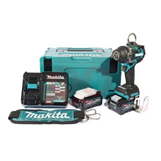 MAKITA ชุดบล็อกไร้สาย 40 โวลต์ 1/2 นิ้ว รุ่น TW007GM204 แรงบิดสูงสุด 760 นิวตันเมตร รวมแบตเตอรี่และแท่นชาร์จ (มากีต้า)