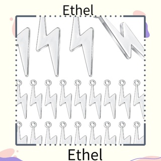 Ethel1 จี้สลักเกลียวสีเงินโบราณ 28 มม. x 7.7 มม. x 1.5 มม. 60 ชิ้น