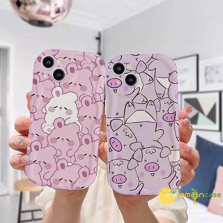 เคสโทรศัพท์มือถือ ขอบโค้ง ลายการ์ตูนกระต่าย หมูน่ารัก 3D แวววาว สําหรับ Redmi Note 11 11S 12 12S 8 10S 9S 9 10 PRO MAX Redmi 10 9 10X 10C 12 12C 11A A1 A2 A1+ A2+ 9A 9AT 9i 9C NFC 9T 9 Power POCO C50 C55 M2 M3 X3 2 PRO NFC