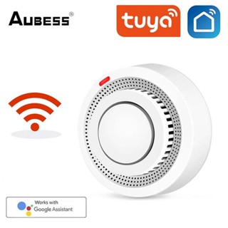 TUYA SMART WORLD WIFI Wireless Standalone Fire Smoke Alarm Detector Portable Fire Sensor for Home Security Alarm System