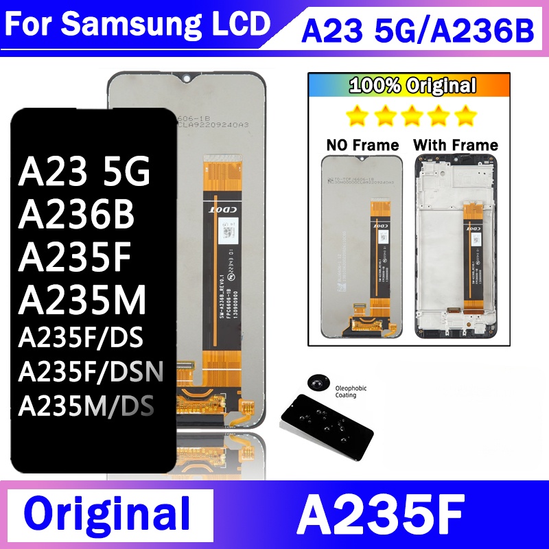 6.6 LCD สําหรับ Samsung Galaxy A23 5G A236 A236B A236B/DS A236U A236U1 จอแสดงผล LCD Touch Screen Dig