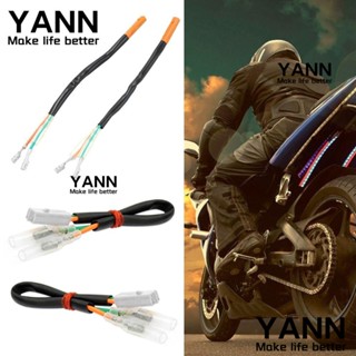 Yann1 อะแดปเตอร์ปลั๊กไฟเลี้ยว สีดํา สําหรับ Kawasaki CBR600 1 2 ชิ้น