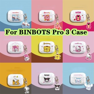 พร้อมส่ง! เคสหูฟัง แบบนิ่ม ลายการ์ตูน สําหรับ BINBOTS Pro 3 Pro 3