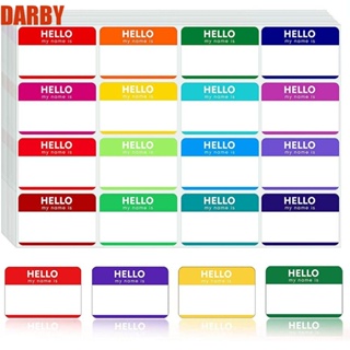 Darby สติกเกอร์แท็กชื่อ มีกาวในตัว ลายชื่อฉัน สําหรับติดตกแต่งโต๊ะ 5 แผ่น