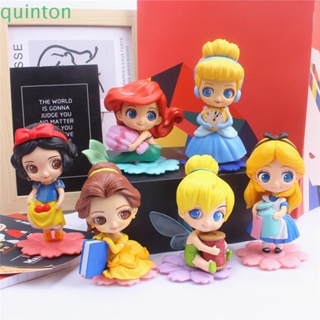 Quinton ฟิกเกอร์เจ้าหญิงนางเงือก เจ้าหญิงเบลล์ PVC สีขาว สําหรับของขวัญคริสต์มาส