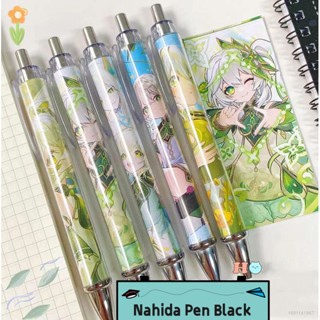 Ere1 ปากกาลูกลื่นเจล สีดํา 0.5 มม. ลายการ์ตูนอนิเมะ Genshin Impact Nahida เครื่องเขียน สําหรับนักเรียน โรงเรียน ของขวัญ