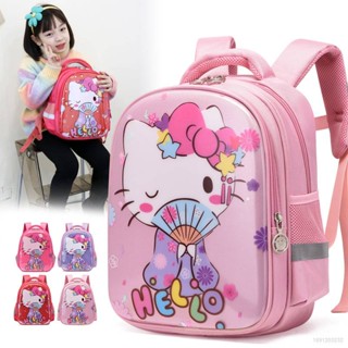 ใหม่ Sanrio กระเป๋าเป้สะพายหลัง กันน้ํา ความจุขนาดใหญ่ ลายการ์ตูน Hello Kitty อเนกประสงค์ สําหรับนักเรียน 1-2 ถุง