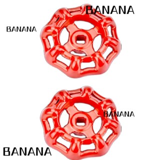 Banana1 ด้ามจับล้อกลม 6X6 มม. ติดตั้งง่าย สีแดง 2 ชิ้น