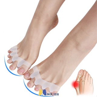 2pcs/pair Silicone Toe Spacer Separator Straightener Spreader Bunion Pain Relief MOLISA MOLISA