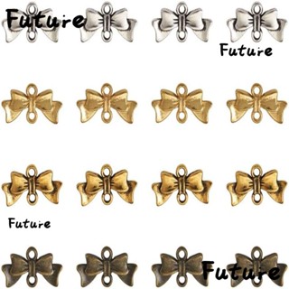 Future จี้โบว์ โลหะผสมสังกะสี สีเงิน สีทอง สําหรับเชื่อมต่อเครื่องประดับ DIY