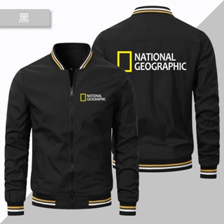 National Geographic baseball uniform outdoor exploration climbing zipper thin sports windproof jacket