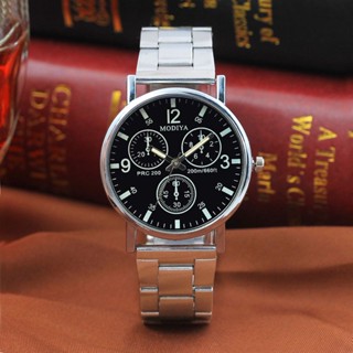 Ship tomorrow Three-eye Steel Belt Fashion Casual Luxury Analog Quartz Watch Mens Watch