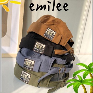 Emilee หมวกบีนนี่ ผ้าฝ้าย สีอินเทรนด์ สไตล์ฮิปฮอป สําหรับผู้ชาย และผู้หญิง