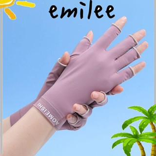 EMILEE ถุงมือกันแดด ระบายอากาศ หน้าจอสัมผัส แฟชั่นฤดูร้อน สําหรับขับขี่กลางแจ้ง