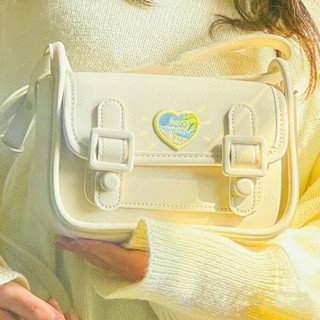 Pure color womens bag 2023 spring and summer new Cambridge bag sweet cute little square bag underarm bag one-shoulder shoulder bag