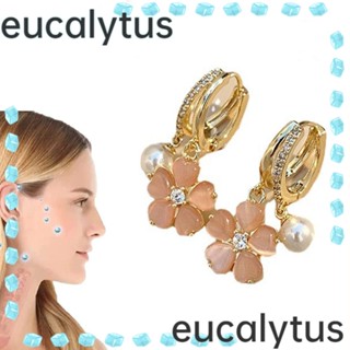 Eucalytus1 ต่างหูแม่เหล็ก บําบัด ระบายน้ําเหลือง สําหรับผู้หญิง