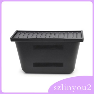 [szlinyou2] กล่องเก็บของใต้เบาะนั่ง สีดํา พร้อมฝาปิด กันฝุ่น สําหรับอัพเกรด