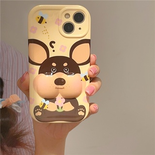 เคสโทรศัพท์มือถือ ซิลิโคน กันกระแทก ลายการ์ตูนผึ้งน่ารัก ตลก สามมิติ สร้างสรรค์ สําหรับ Iphone 14 11 12 13 PRO MAX 13ProMax 12 13pro 11 14pro