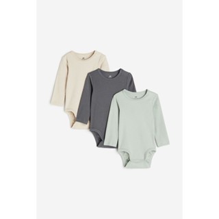 H&amp;M  Girl 3-pack ribbed bodysuits 0993598_16