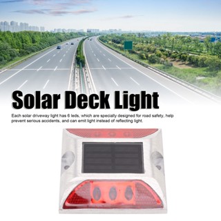 Youpin Solar Deck Light 6LED Powered Driveway Highway โคมไฟสะท้อนแสงสองด้าน