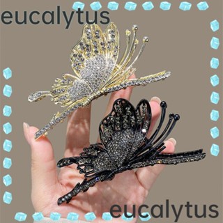 Eucalytus1 กิ๊บติดผม โลหะ หรูหรา วินเทจ ที่คาดผม ที่คาดผม กรงเล็บ