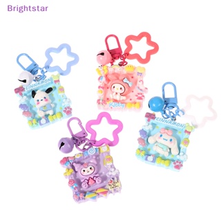 Brightstar Kawaii Sanrio พวงกุญแจเรซิ่น จี้ตุ๊กตาการ์ตูน Hello Kitty Kawaii Pochacco Cinnamoroll Kuromi น่ารัก