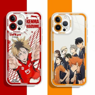 เคสโทรศัพท์มือถือแบบนิ่ม TPU ใส กันกระแทก ลายอะนิเมะ ไฮคิว Karasuno สําหรับ Samaung Galaxy A04S A13 A12 5G A03S A03 A02 A11 A20S A21S A22 4G