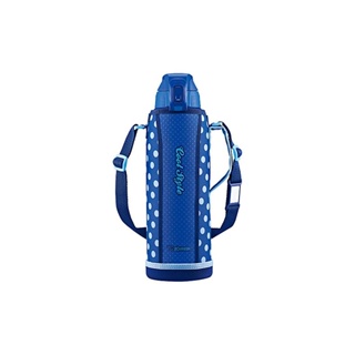 ZOJIRUSHI Water Bottle Direct Drink Sports Type Stainless Cool Bottle 1.5L Blue Dot SD-FA15-AZ