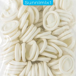 [Sunnimix1] ปลอกยางสวมนิ้วมือ แบบใช้แล้วทิ้ง สําหรับทําความสะอาดเครื่องประดับ ร้านเสริมสวย