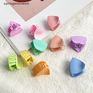 [springevenwell] ใหม่ พร้อมส่ง กิ๊บติดผม ทรงสามเหลี่ยม ลายหูแมวน่ารัก สําหรับผู้หญิง 10 ชิ้น