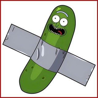 สติกเกอร์เทป ลาย Pickle Rick สําหรับติดตกแต่งรถยนต์ บ้าน