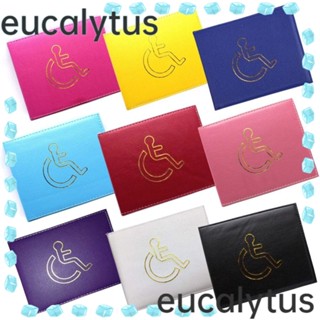 Eucalytus1 ปลอกสวมหุ้มป้ายชื่อ ป้องกันเอกสาร สีฟ้า สําหรับผู้พิการ