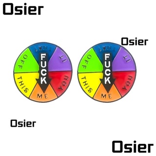 Osier1 เข็มกลัดเคลือบ สีรุ้ง หมุนได้ สําหรับตกแต่งเสื้อผ้า กระเป๋าเป้สะพายหลัง ผู้ชาย