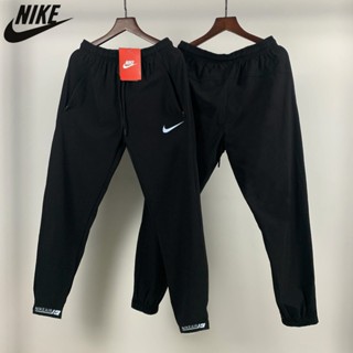 Nike ของแท้ 100% กางเกงกีฬา กางเกงวิ่งลําลอง ผ้ายืด ระบายอากาศ พิมพ์ลาย พอดีตัว สําหรับผู้ชาย