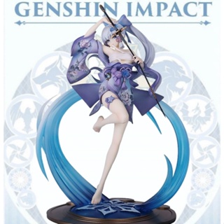 ฟิกเกอร์ Pvc อนิเมะ Genshin Impact Kimono Kamisato Ayaka GK ขนาด 25 ซม. สําหรับเด็กผู้หญิง