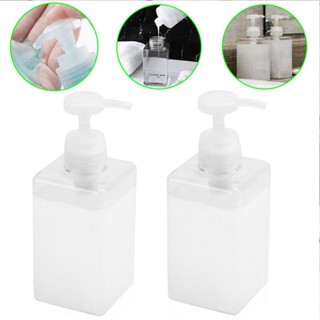 Soap Dispensers 15.2*6.7*6.7cm 2pcs Holds 450ml PETG Plastic Transparent