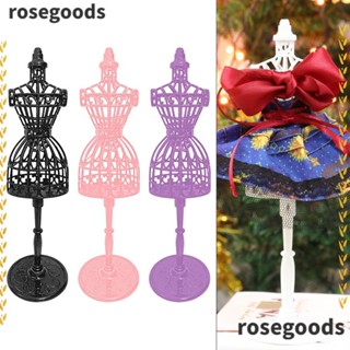 Rosegoods1 หุ่นโชว์เสื้อผ้าตุ๊กตา แบบกลวง ทนทาน หลายสี DIY