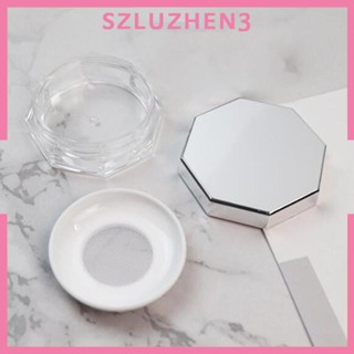 [Szluzhen3] กล่องเคสใส่แป้ง พร้อมพัฟแต่งหน้า กลิตเตอร์ DIY