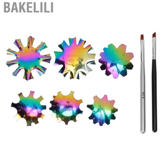 Bakelili 6 Pieces Nail Manicure Edge Colorful Stainless Steel Trimmer