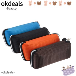 Okdeals กล่องใส่แว่นตา มีซิป แบบพกพา