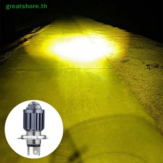 Greatshore เลนส์ฟิชอาย H4 BA20D LED MOTO P15D-25-1 สีขาว สีเหลือง สําหรับรถจักรยานยนต์ TH