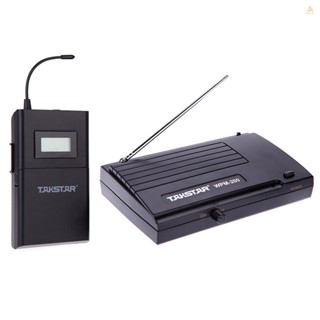 Meily_fun Takstar WPM-200 UHF ชุดหูฟังสเตอริโอไร้สาย หน้าจอ LCD 6 ช่องทาง ระยะ 50 เมตร