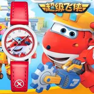 นาฬิกาข้อมือควอทซ์อิเล็กทรอนิกส์ กันน้ํา ลายการ์ตูน Super Wings เหมาะกับของขวัญวันเกิด สําหรับเด็กนักเรียนผู้ชาย และเด็กผู้หญิง